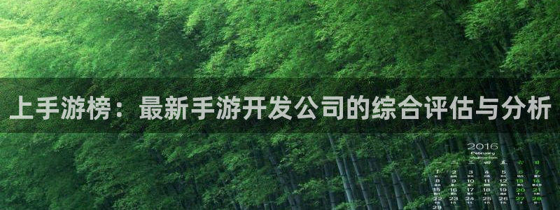 恒盛娱乐：上手游榜：最新手游开发公司的综合评估与分析