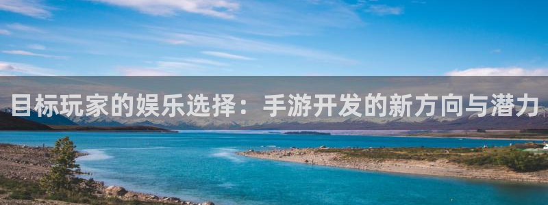 恒盛娱乐登录：目标玩家的娱乐选择：手游开发的新方向与潜力