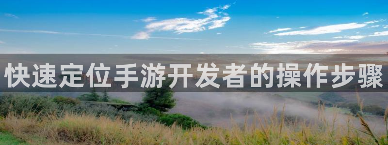 恒盛娱乐app：快速定位手游开发者的操作步骤